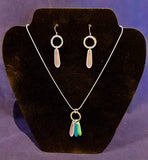 #Pewter & Seaglass Earring & Necklace SETS